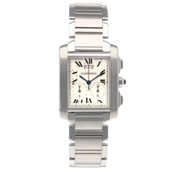 Cartier Tank Francaise Watch, Stainless Steel 2653 Quartz Men's CARTIER - Picture 8 of 10